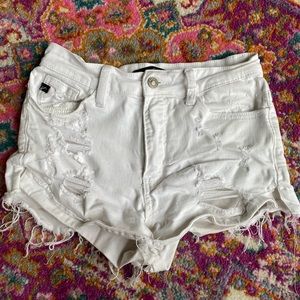 Whir Kancan ripped jean shorts